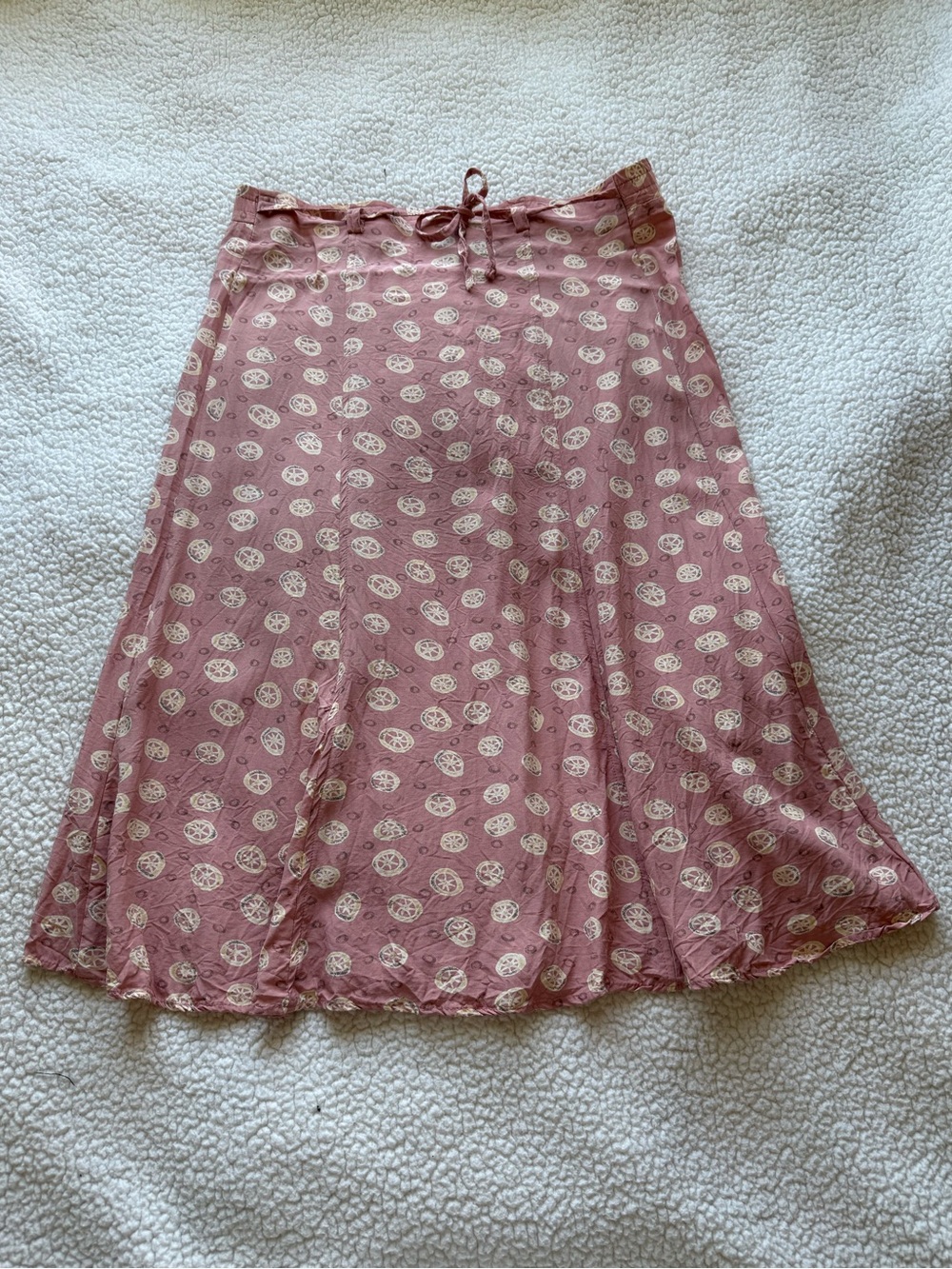 Women’s Vintage Dusty Pink Norton McNaughton Midi Coquette Coastal Skirt Sz. 8